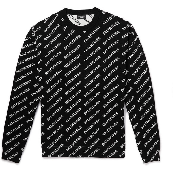 Balenciaga Other - Balenciaga Monochrome Logo Knit